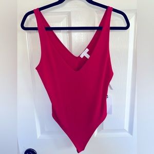 LUSH deep, red bodysuit